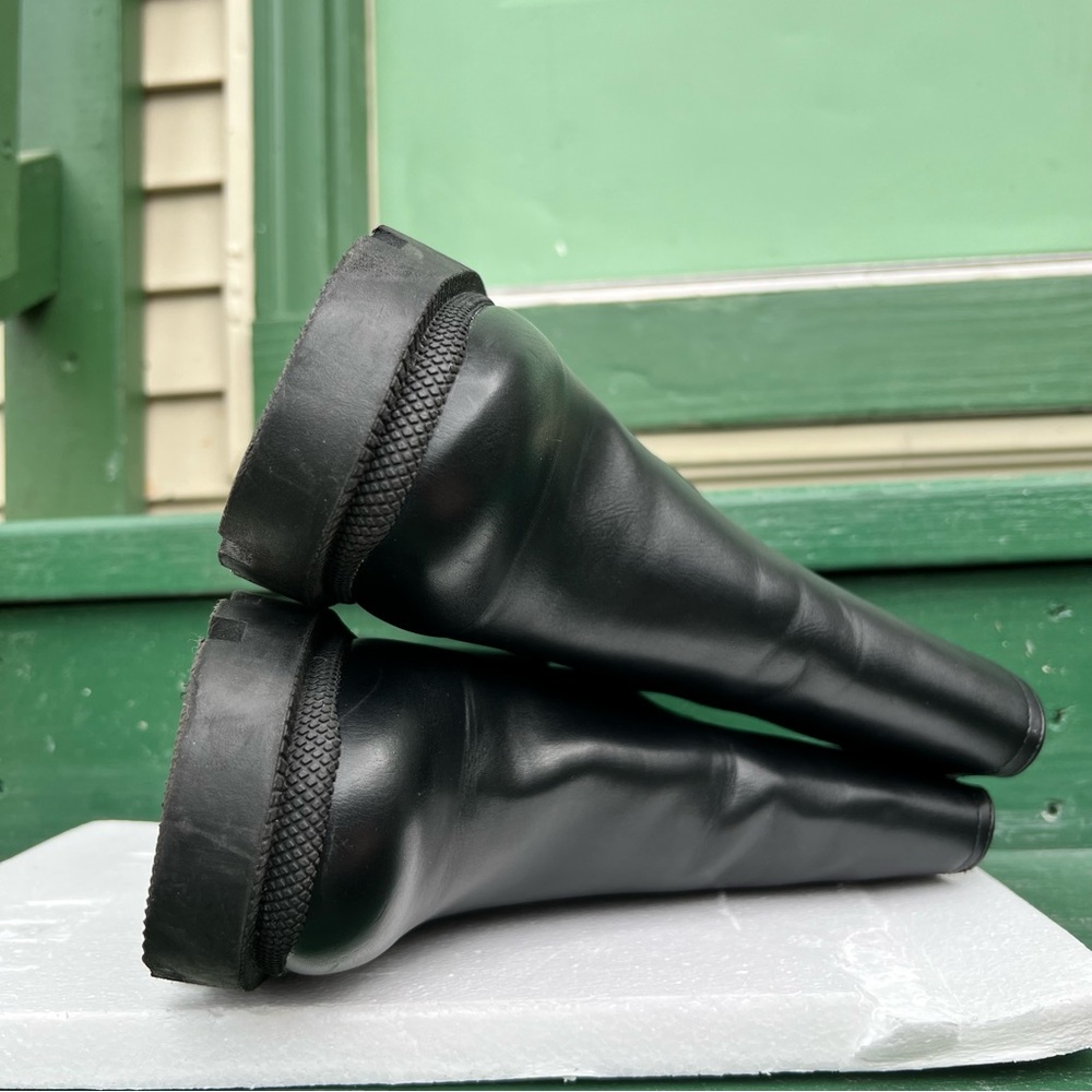New Nine West Forme Chelsea Lug Sole Boot Ankle Booties Size 7 Black - Picture 7 of 14